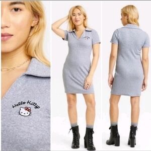 Hello Kitty Gray Polo Dress